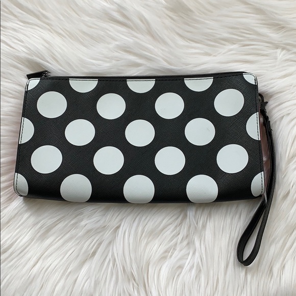 Sephora Rouge B&W Polka Dot Cosmetics Pouch - Picture 2 of 7